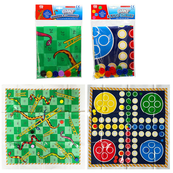 A2Z 4 Kids Girls Boys Giant Ludo Snakes Ladders Fun Indoor Outdoor Family Game