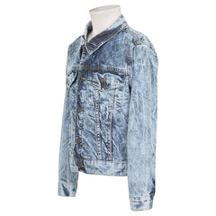 Kids Trendy Denim Jacket Jeans Blue Tie Dye Coat for Girls Age 3-13 Years