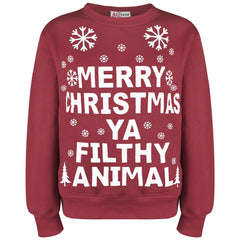 Girls Boys Merry Christmas Jumper Xmas Holiday Crewneck Sweatshirt Pullover Top