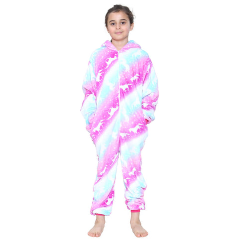 Kids A2Z Onesie One Piece Unicorn Pyjamas Costume For Girls Age 2-13