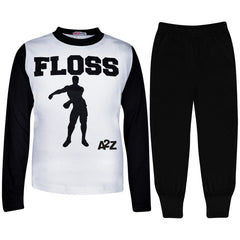 Kids Boys Girls Pyjamas Trendy Floss A2Z Print Xmas Loungewear Pjs Outfit Sets