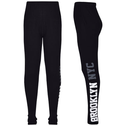 Girls Top Kids Brooklyn #01 Print Trendy Top & Fashion Legging Set 7-13 Years