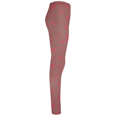 Kids Girls Legging Salmon Pink Floral Soft Stretchy Comfortable Summer Bottoms