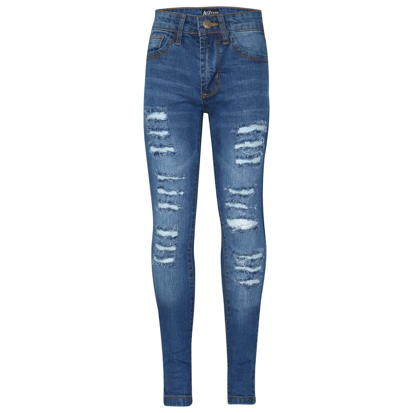 A2Z 4Kids Kids Ripped Jeans Comfort Stretch Jeans Cotton  Pants  Age 3-14 Years