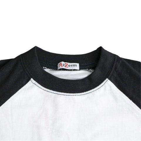Kids Boys Girls T Shirts Plain Baseball Long Raglan Sleeves Sports Tees 2-13 Yrs