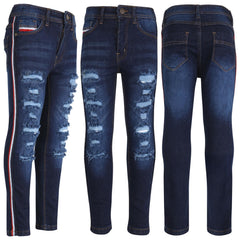 A2Z 4 Kids Girls Stretch Comfortable Jeans Lightweight Denim Ripped Skinny Pants