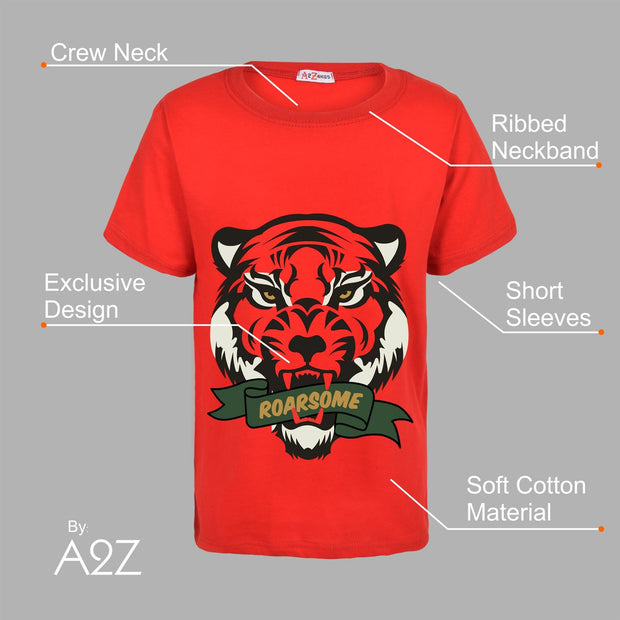 Kids Girls T Shirts Roarsome Printed Summer Tank Top & Tees
