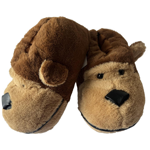 A2Z Girls Boys Womens Mens 3D Monkey Animal Slippers Cute Face Indoor Footwear