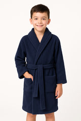 A2Z 4 Kids Girls Boys Towel Bathrobe Shawl Collar Soft for Age 5-13 Years