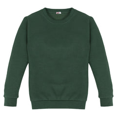 Kids Girls Boys Sweatshirt  Plain Crew Round Neck Uniform  Age 2-13 Years