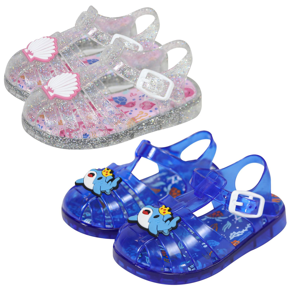 A2Z 4 Kids Girls Boys Jelly Sandals Summer Beach Pool Shoes Non-Slip PVC Sandal
