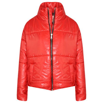 Girls Jacket Kids Wetlook Cropped Padded Quilted Puffer Bubble Jackets Coat 5-13