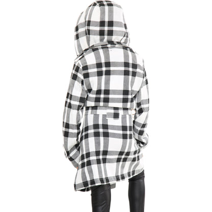 A2Z 4 Kids Parka Jacket Hooded Warm Jacket Oversized Belted Cuffs 5 -13 Years