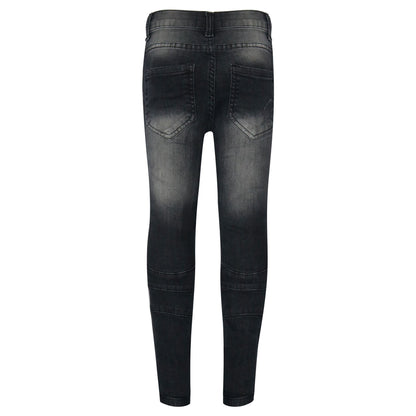Kids Boys Stretchy Jeans Ripped Drape Panel Denim Pants Trousers New Age 5-13 Yr
