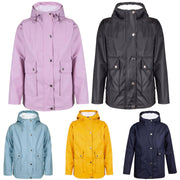 PU Raincoat Jacket Windbreaker Waterproof Parka Hooded For Girls Boys Age 5-13 Years