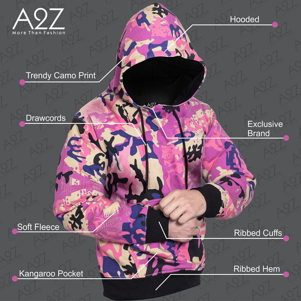 A2Z Mens Fleece Hoodie Pullover Hooded Sweatshirt Long sleeve S/M/L/XL/XXL/3XL/4XL