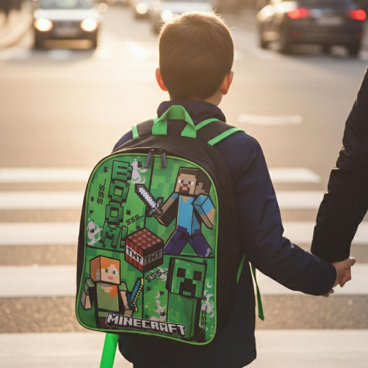 Kids Boys Minecraft Backpack Officially Licensed Back to School Game Over PE Bag
