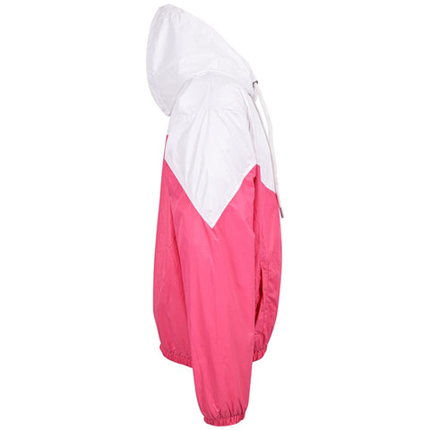 A2Z 4 Kids Pink Contrast Panelled Zipper Lightweight Jacket Motorcycle Biker Windbreaker Shower Proof Perfeckt For Girls And Boys Age 5 6 7 8 9 10 11 12 13 Years
