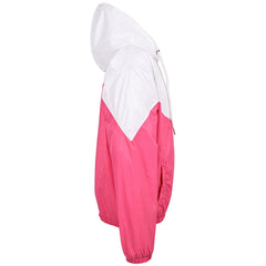 A2Z 4 Kids Pink Contrast Panelled Zipper Lightweight Jacket Motorcycle Biker Windbreaker Shower Proof Perfeckt For Girls And Boys Age 5 6 7 8 9 10 11 12 13 Years