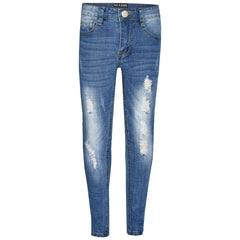 A2Z 4 Kids Skinny Jeans  Ripped Stretchy Pants Fashion Pant New Age 3 -13 Years