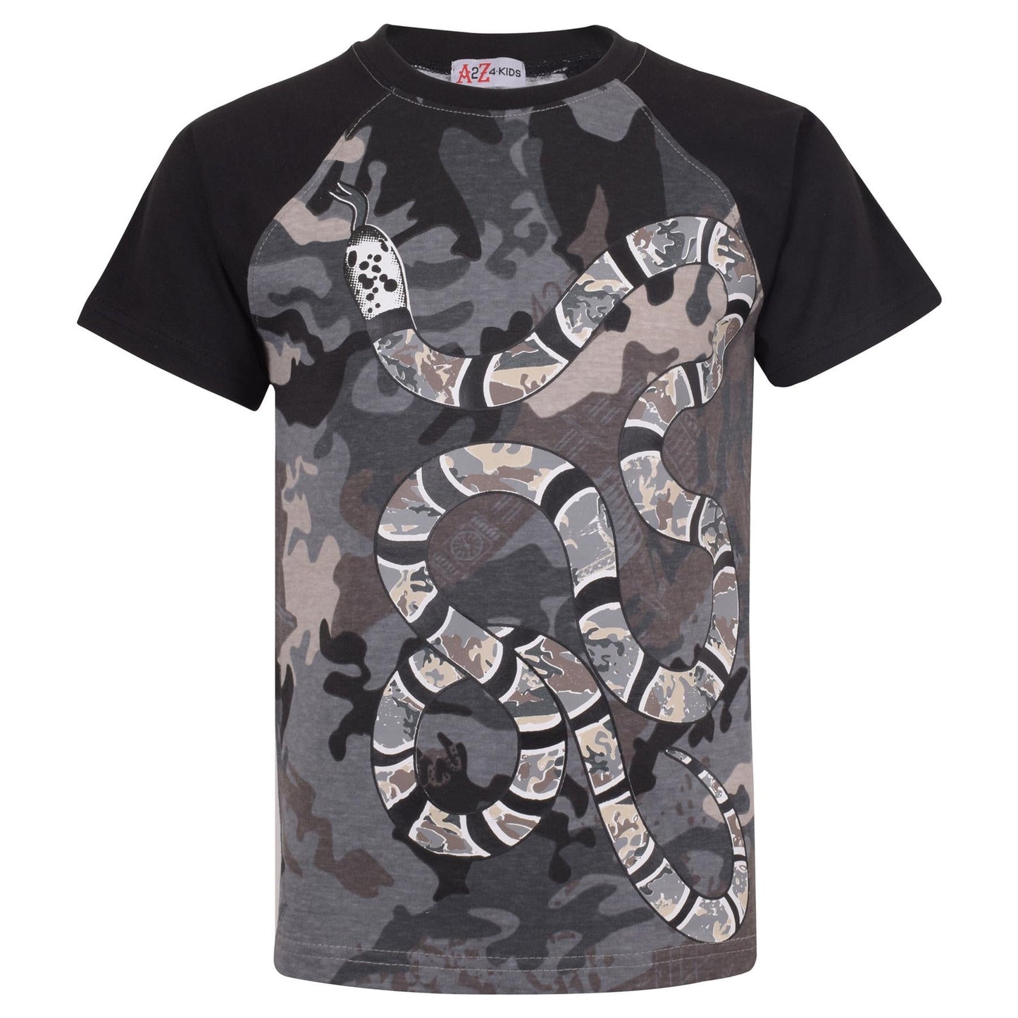 Boys T Shirts Kids Designer's 100% Cotton Snake Print T-Shirt New Age 5-13 Years