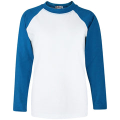 Kids Boys Girls T Shirts Plain Baseball Long Raglan Sleeves Sports Tees 2-13 Yrs