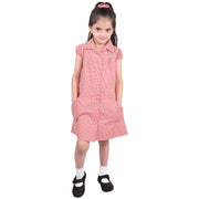 Kids Girls Pack Of 2 Uniform School Dress Gingham Dress With Matching Scrunchies