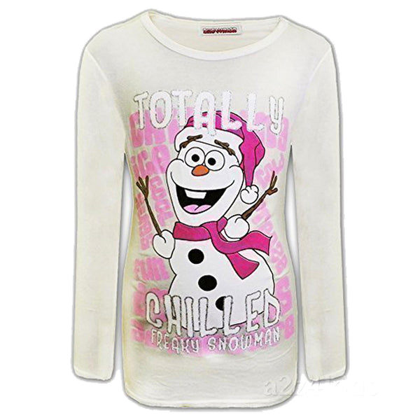 A2Z 4 Kids Girls Christmas Xmas T Shirt Totally Chilled Fashion Age 3-10 Yrs