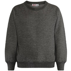 Kids Girls Boys Sweatshirt  Plain Crew Round Neck Uniform  Age 2-13 Years