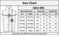 Kids Boys Girls Casual Black Gilet School Jacket Sleeveless Coat Age 5-13 Years
