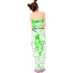 Kids Girls Jumpsuit Tie Dye Print Trendy Fahsion Playsuit All In One Jumpsuits