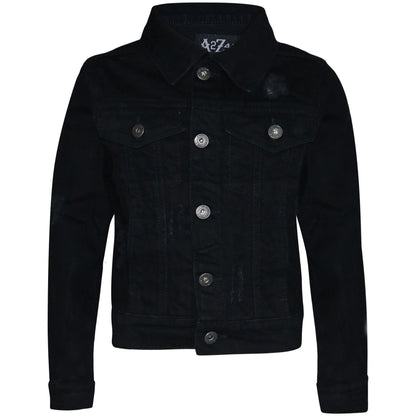 Kids Boys Denim Jacket Ripped Jeans Fashion Jackets Coat Age 3-13 Years