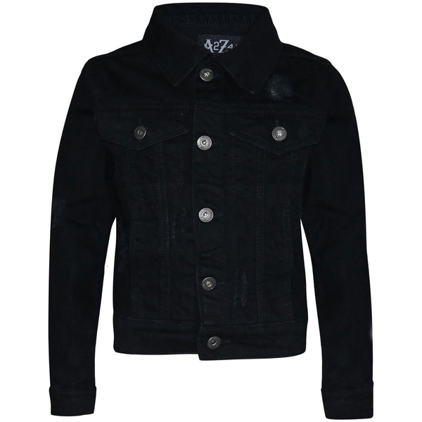 Kids Boys Denim Jacket Ripped Jeans Fashion Jackets Coat Age 3-13 Years