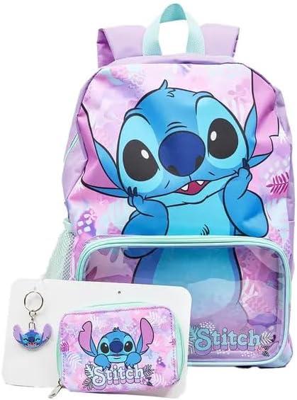 Disney Lilo And Stitch Girls Backpack Set Officially Licensed 3 Piece School Bag