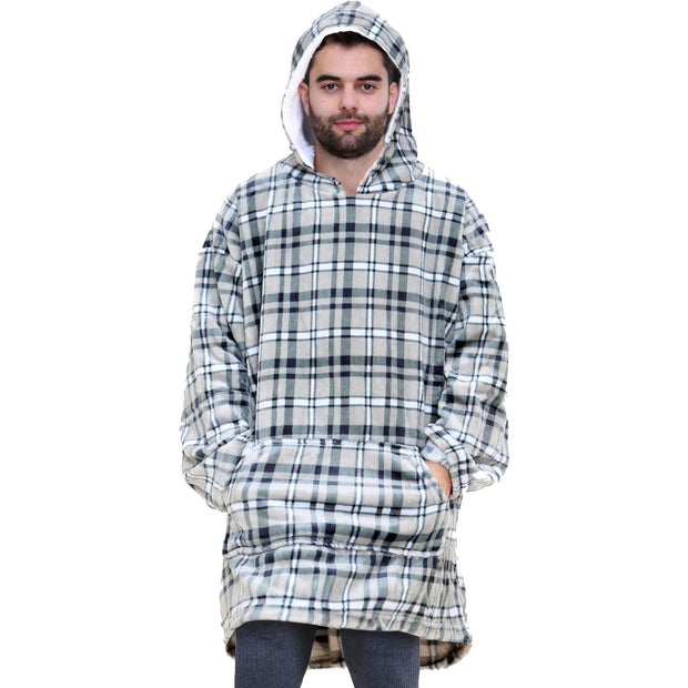 A2Z Unisex Mens Ladies Oversized Kangaroo Pocket Hooded Animal Wearable Blanket