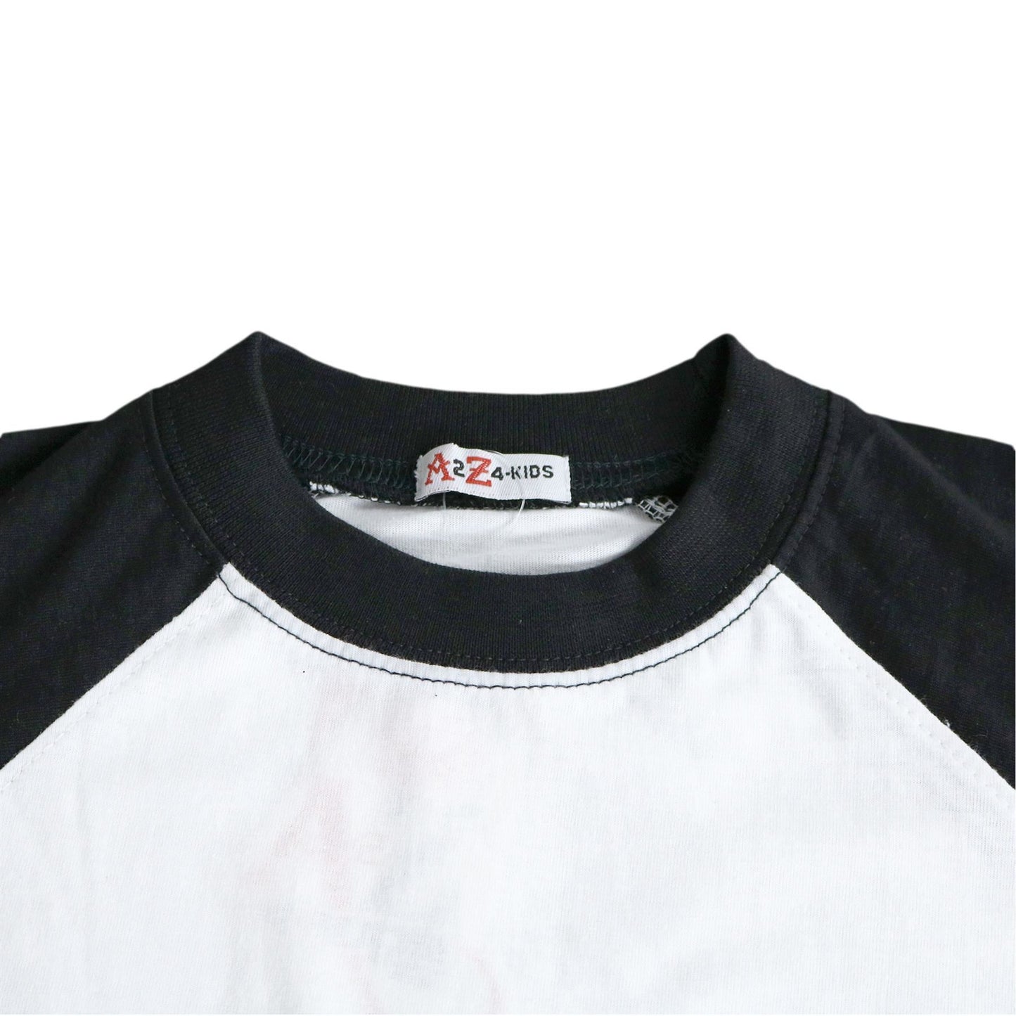 Kids Boys Girls T Shirts Plain Baseball Long Raglan Sleeves Sports Tees 2-13 Yrs