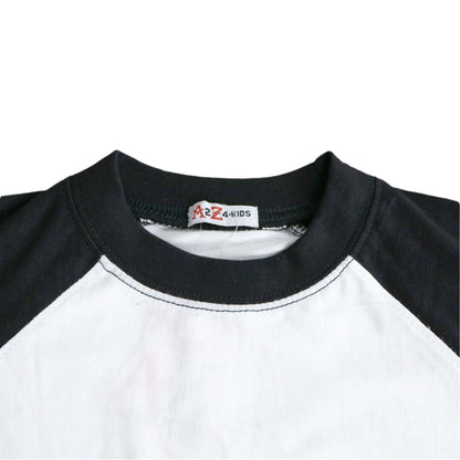 Kids Boys Girls T Shirts Plain Baseball Long Raglan Sleeves Sports Tees 2-13 Yrs