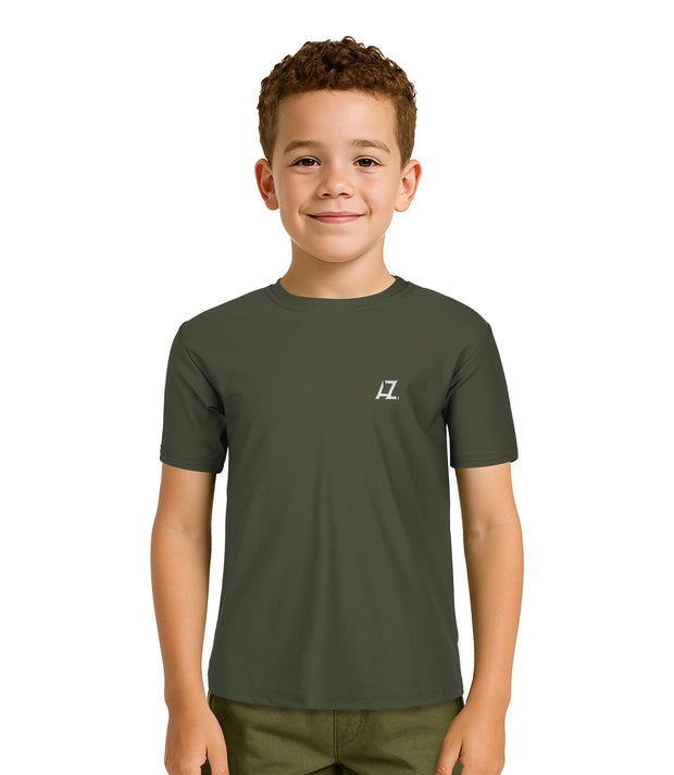 Kids Boys Plain Short Sleeves Active T Shirt Athletic Soft Breathable Summer Top