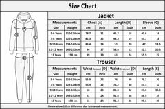 Kids Girls Boys Jogging Suit Fleece Hooded Hoodie Bottom Tracksuit Jogger 5-13Yr