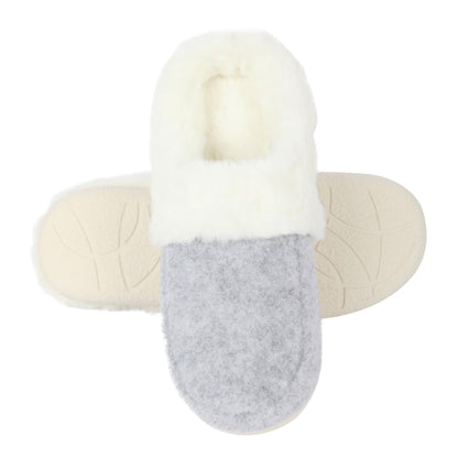 A2Z Womens Soft Slip On Slippers with Faux Fur Indoor House Shoes Non Slip Sole