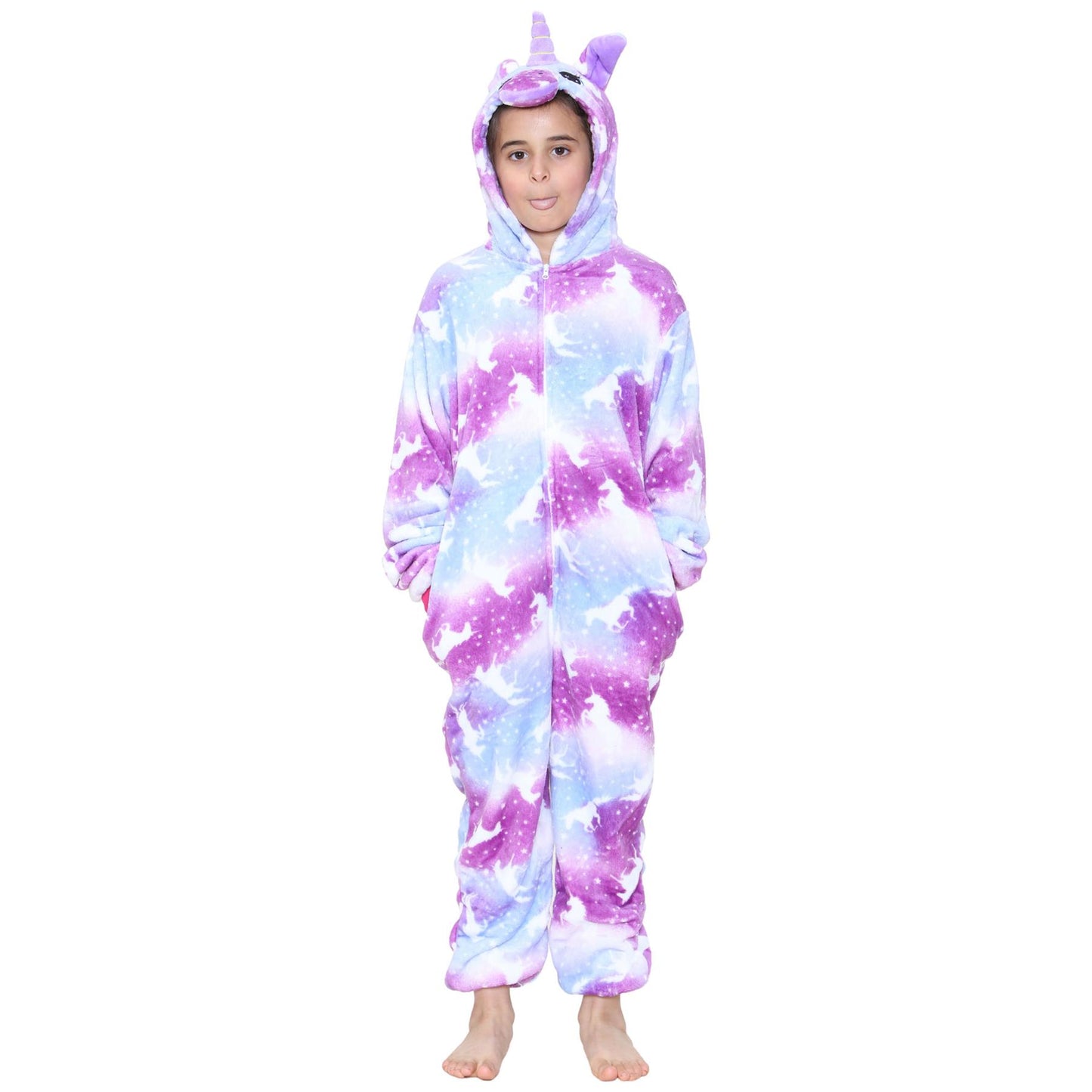 Kids A2Z Onesie One Piece Unicorn Pyjamas Costume For Girls Age 2-13