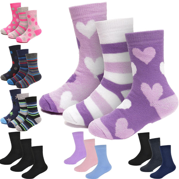 Kids Boys Girls Thermal Socks Winter Warmth Thick Insulated Cosy Warm Socks