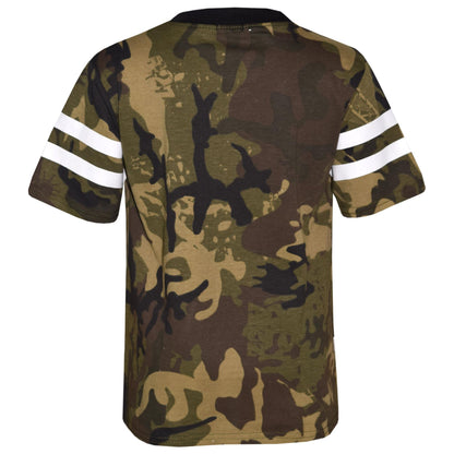 Boys Top Kids Designer's #Selfie 86 Camouflage T Shirt & Trouser Set 7-13 Years