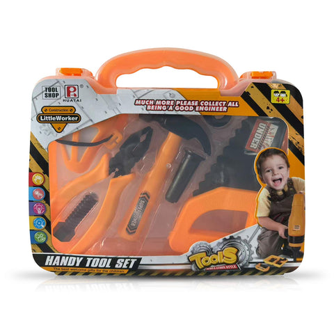 Kids Tool Set with Case Pretend Play Construction Tools DIY Kit for Boys Girls