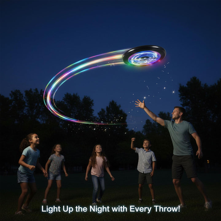 A2Z Kid Adult LED Flying Disc with 38 Bright LEDs And 12 Light Modes U ...