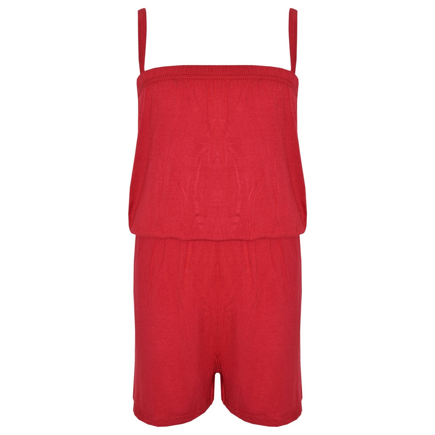 Kids Girls Plain Color Playsuit Trendy Summer All In One Jumpsuit New Age 5-13 Y