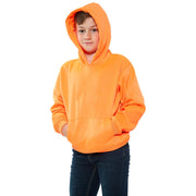 A2Z 4 Kids Girls Boys Sweat Shirt Tops Designer's Casual Plain Neon Orange Pullover Sweatshirt Fleece Hooded Jumper Coats New Age 2 3 4 5 6 7 8 9 10 11 12 13 Years