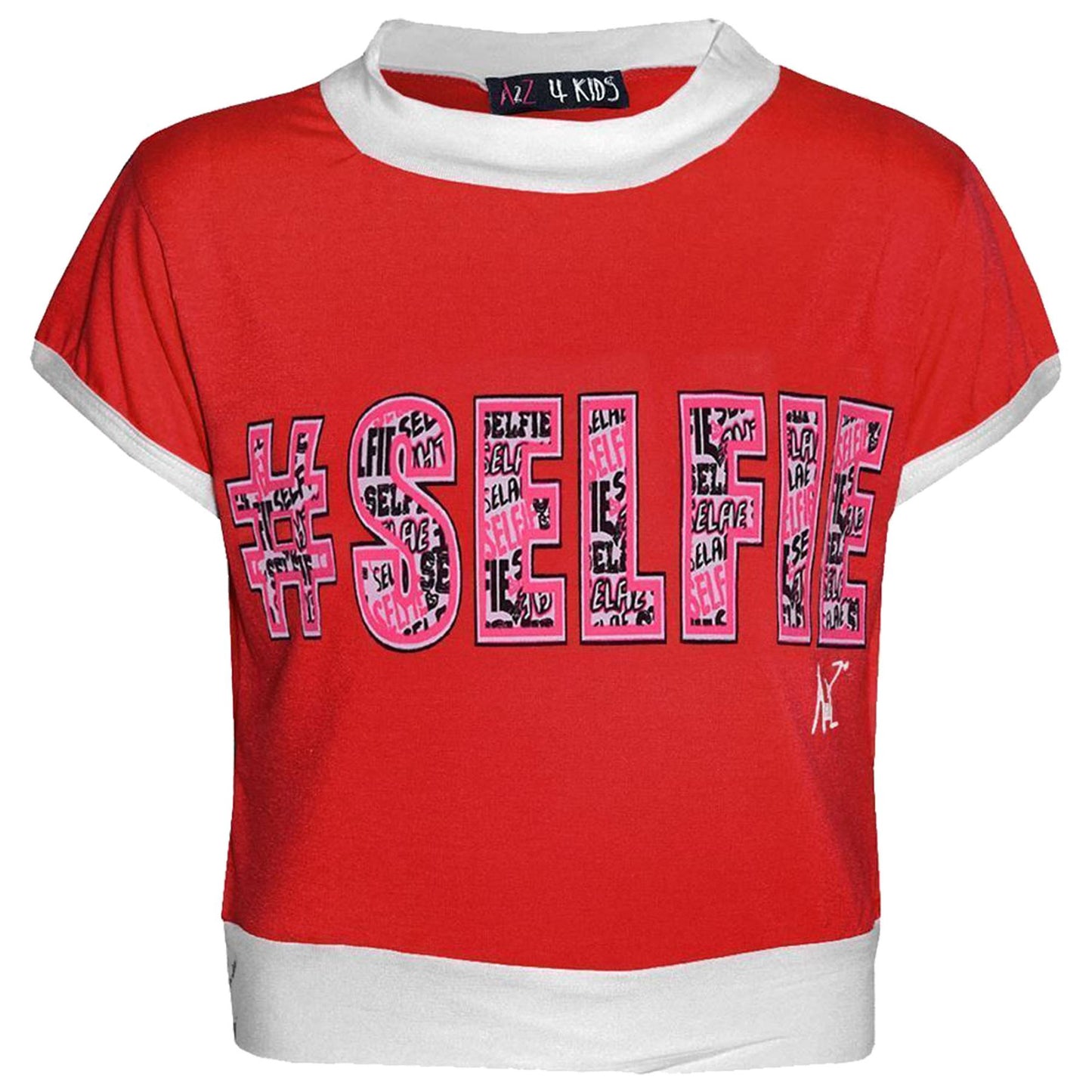 Girls Top Kids #Selfie Print Designer T Shirt & Graffiti Legging Set 7-13 Years