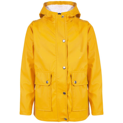 PU Raincoat Jacket Windbreaker Waterproof Parka Hooded For Girls Boys Age 5-13 Years