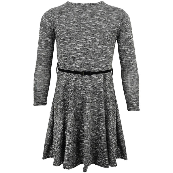 Kids Girls Skater Dress Summer Party Dance Long Sleeves Dresses Age 3-13 Years